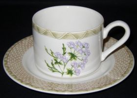 Fitz & Floyd Omnibus VEGETABLE BASKET Cup & Saucer Set "Radish"